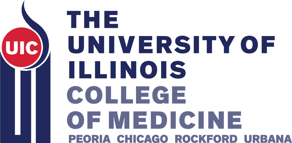 Primaries b. Medicine University logo. Medicine College in Chicago.